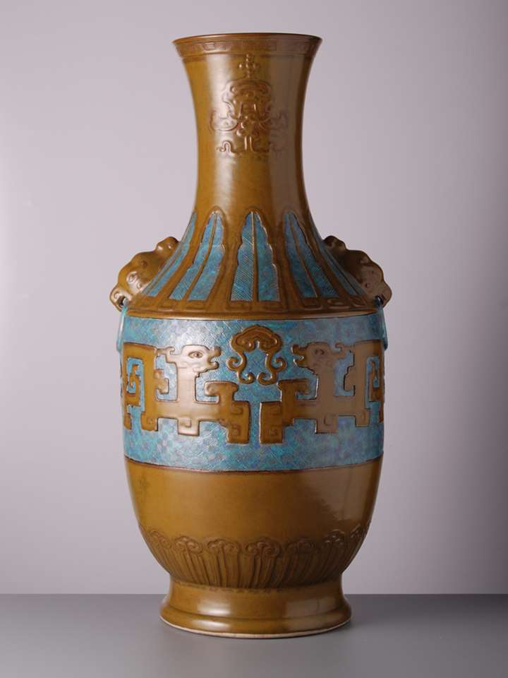 Large Archaic VaseTeadust Enamel